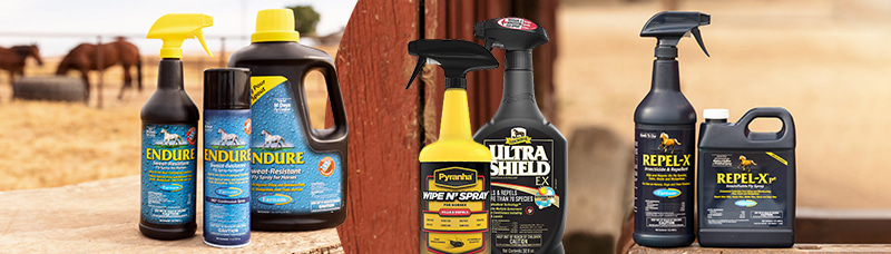 Shop Horse.com's pest protection, fly repellents and sprays for the best names in pest control this summer! Long-lasting and effective, your horse will stay comfortable and happy outdoors.