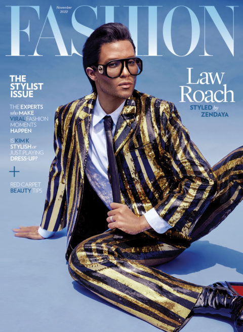 Law Roach fashion magazine november 2022 cover star